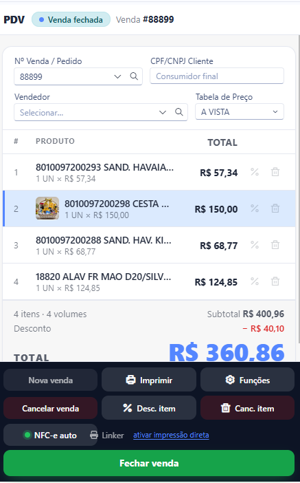 PDV no celular